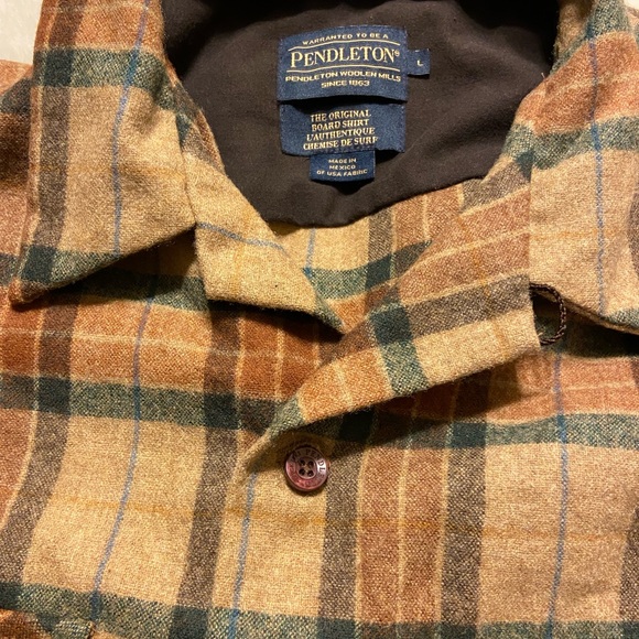 Pendleton the original boardshirt 100% virgin wool ranger plaid Large - Picture 6 of 13